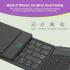 Nillkin Cube Pocket Foldable Keyboard with Touchpad & Wireless Bluetooth, Portable Travel Keyboard for Home or Mobile Office Replaces Keypads and Mouse Combo, Compatible with iPad, Laptop, Tablet USB, Arabic / English - Black